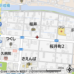 高知県高知市桜井町周辺の地図