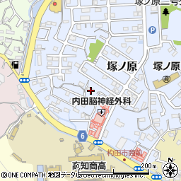 高知県高知市塚ノ原53周辺の地図