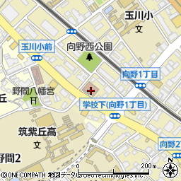 福岡南郵便局周辺の地図