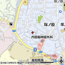 高知県高知市塚ノ原56周辺の地図