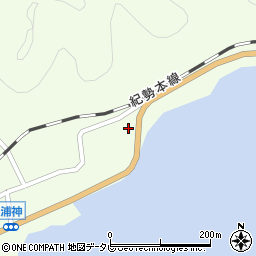 和歌山県東牟婁郡那智勝浦町浦神79-1周辺の地図