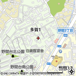 三井邸_多賀1丁目akippa駐車場周辺の地図