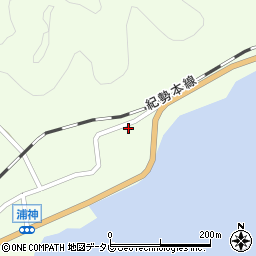和歌山県東牟婁郡那智勝浦町浦神71周辺の地図
