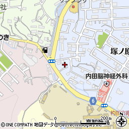 高知県高知市塚ノ原77周辺の地図