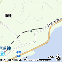 和歌山県東牟婁郡那智勝浦町浦神123周辺の地図