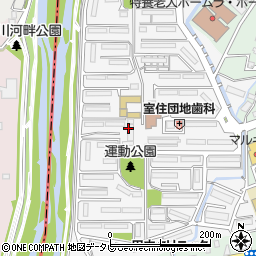 福岡県福岡市早良区室住団地48-1周辺の地図