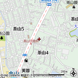 茶山プレイスマンション周辺の地図