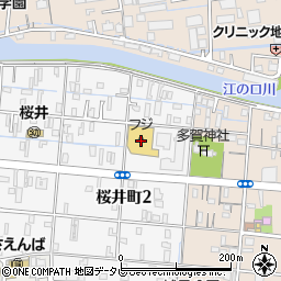 フジ桜井店周辺の地図