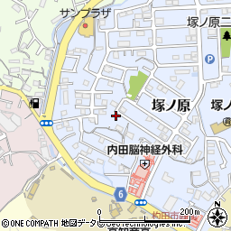 高知県高知市塚ノ原119周辺の地図