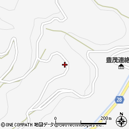 愛媛県大洲市豊茂606周辺の地図