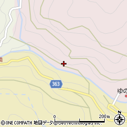 中津渓谷周辺の地図