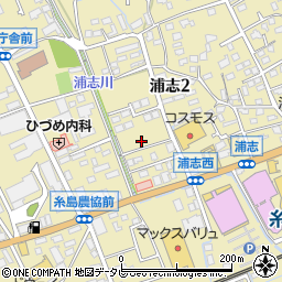 福岡県糸島市浦志2丁目19周辺の地図