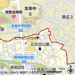 カスタシオン友泉周辺の地図