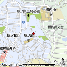 高知県高知市塚ノ原207周辺の地図