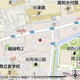 高知将棋クラブ周辺の地図