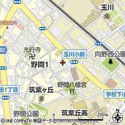ファミリーマート福岡高宮通り店周辺の地図