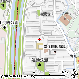 福岡県福岡市早良区室住団地44周辺の地図