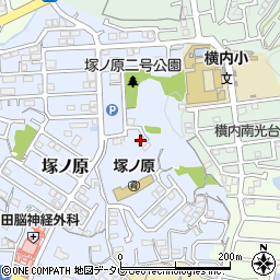 高知県高知市塚ノ原206周辺の地図