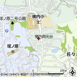高知県高知市横内217-75周辺の地図