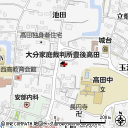 豊後高田簡易裁判所周辺の地図
