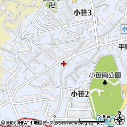 デイリーヤマザキ福岡小笹店周辺の地図