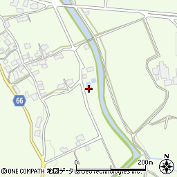 桂川町役場　土師浄水場周辺の地図