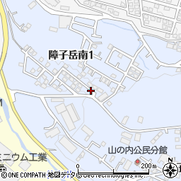 福岡県糟屋郡宇美町障子岳南1丁目8周辺の地図