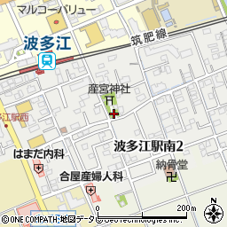 福岡県糸島市波多江駅南周辺の地図