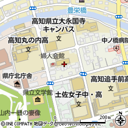 高知県高知市永国寺町6周辺の地図