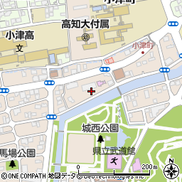 高知県高知市小津町4周辺の地図