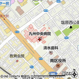 セブンイレブン九州中央病院店周辺の地図
