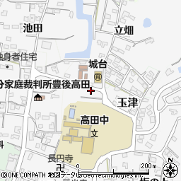大分合同新聞社高田支局周辺の地図