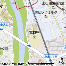 福岡市立宮竹中学校周辺の地図