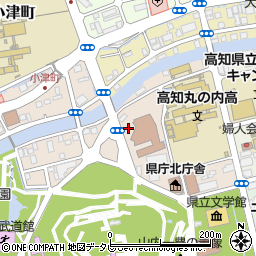 高知県高知市丸ノ内2丁目周辺の地図