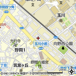 九州電力野間変電所周辺の地図