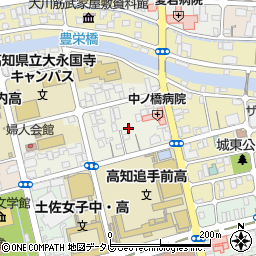 高知県高知市永国寺町1周辺の地図