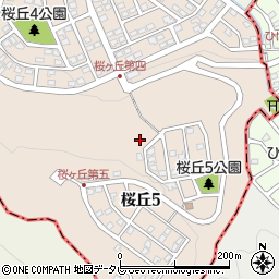 福岡県糟屋郡志免町桜丘周辺の地図