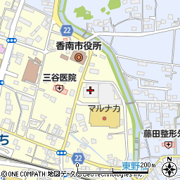 ＪＡ高知県　香美地区審査課周辺の地図