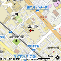 福岡市立玉川小学校周辺の地図