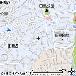 茶話本舗　デイサービス福岡田島周辺の地図