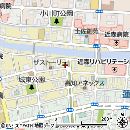 高知県高知市廿代町周辺の地図