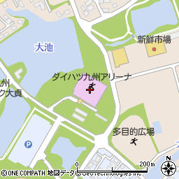 中津市総合運動場周辺の地図