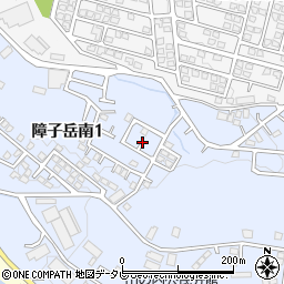 福岡県糟屋郡宇美町障子岳南1丁目4周辺の地図