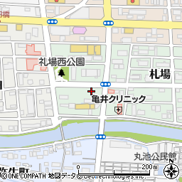 ワールド　札場店周辺の地図