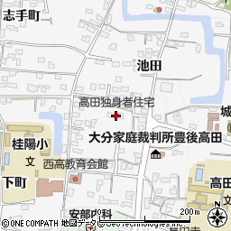 高田高校　青鷹寮周辺の地図
