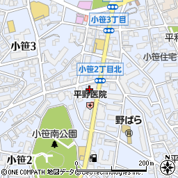 増田石油株式会社　福岡支店サンロード小笹サービスステーション周辺の地図