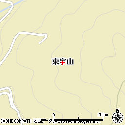 愛媛県大洲市東宇山周辺の地図