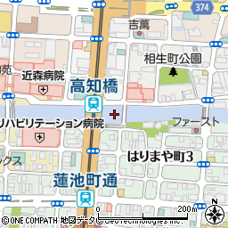 高知橋周辺の地図