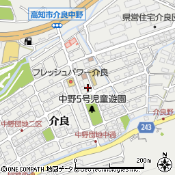 高知県高知市介良周辺の地図