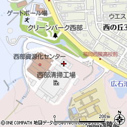 福岡市立　テニスコート西部工場運動施設周辺の地図